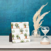 Aquarell-Blumentopf-Regal-Muster Fotoplatte (InSitu)