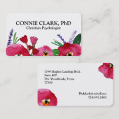 Aquarell-BlumenVisitenkarten Visitenkarte (Vorne/Hinten)