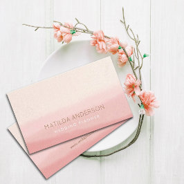 Aquarell | Blush Pink Modernes Minimalistisch Visitenkarte