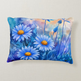 Aquarell-Blüten: Akzent Florale Wurfkissen Dekokissen