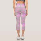 Aquarell Blüten  Capri Leggings (Rückseite)