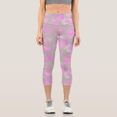 Aquarell Blüten  Capri Leggings (Vorderseite)