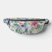 Aquarell-Blüten-Libellen-Muster Bauchtasche (Ablage )
