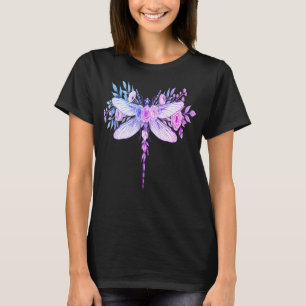 Aquarell-Blüten-Libellen-T-Shirt - Botanica T-Shirt