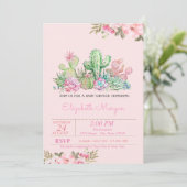 Aquarell, Blütendusche Einladung (Stehend Vorderseite)