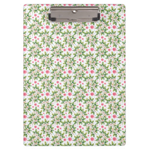 Aquarell-Blütenzweig-Blumenmuster Klemmbrett