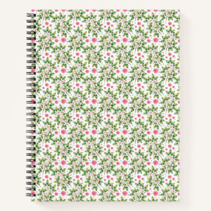 Aquarell-Blütenzweig-Blumenmuster Notizblock