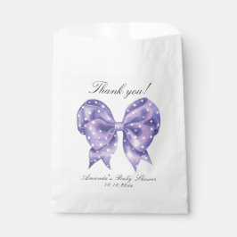 Aquarell-Bogen-Polka-Punkt-Baby-Shower-Dankeschön Geschenktütchen
