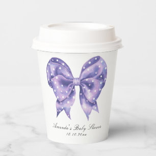 Aquarell-Bogen-Polka-Punkte-Baby-Party Pappbecher