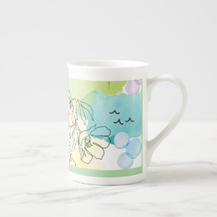 Aquarell Bohemian-Design auf einem Spezialbecher Porzellantasse