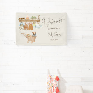 Aquarell Bohemisches Kinderzimmer Kinderdusche Wil Banner