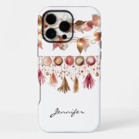 Aquarell Boho Blatt Feder Indian iPhone