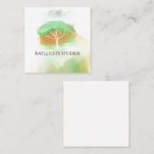 Aquarell Boho Cottage Shabby Chic Visitenkarte (Vorne/Hinten)