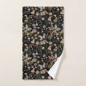 Aquarell Boho Floral Badhandtuch Set (Handtuch)