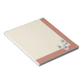 Aquarell Boho Floral Daisy Weihnachtsgeschenk Notizblock (angewinkelt)