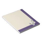 Aquarell Boho Floral Daisy Weihnachtsgeschenk Notizblock (angewinkelt)