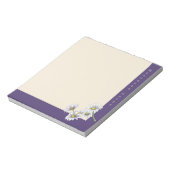 Aquarell Boho Floral Daisy Weihnachtsgeschenk Notizblock (Rotiert)