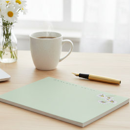 Aquarell Boho Floral Daisy Weihnachtsgeschenk Notizblock