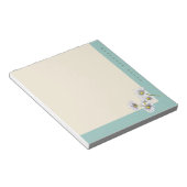 Aquarell Boho Floral Daisy Weihnachtsgeschenk Notizblock (angewinkelt)