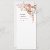 Aquarell Boho Floral Einladung (Rückseite)