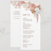 Aquarell Boho Floral Einladung (Vorne/Hinten)