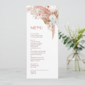 Aquarell Boho Floral Einladung (Stehend Vorderseite)