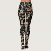 Aquarell Boho Floral  Leggings (Rückseite)