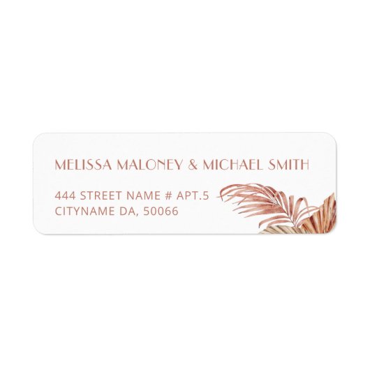 Aquarell Boho Floral Terrakotta (Vorne)