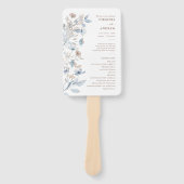 Aquarell Boho Hochzeitsprogramm Fächer (Vorderseite)
