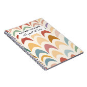 Aquarell Boho Regenbogen Notizblock (Rechte Seite)