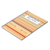 Aquarell Boho Regenbogen Notizblock (Linke Seite)