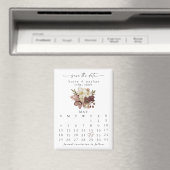 Aquarell Boho Rose Neutrale Save-the-Date-Magnet Magnet (In Situ (Geschirrspüler))