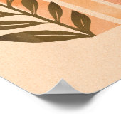 Aquarell Boho Sonne Poster (Ecke)