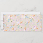 Aquarell Boho Stammes- Hochzeitrustikaler Teepee Einladung (Rückseite)