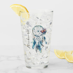Aquarell Boho Traumfänger Glas