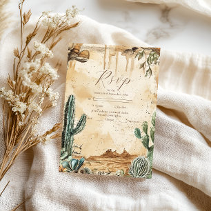 Aquarell Boho Western RSVP Karte