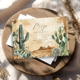 Aquarell Boho Western RSVP Karte