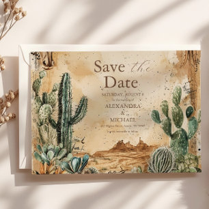Aquarell Boho Western Save The Date