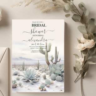 Aquarell Boho Wüstenberg Brautparty Einladung