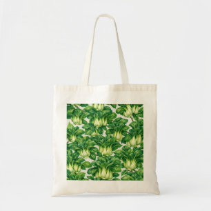 Aquarell Bok Choy Botanisches Gemüsemuster Tragetasche