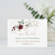 Aquarell-Bordeaux-Blumen-Luftige-Blätter-Hochzeit 