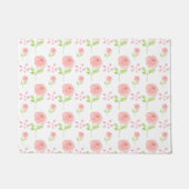 Aquarell-Botanik-Blumenmuster-Planer Fußmatte (Vorderseite)