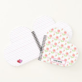 Aquarell-Botanik-Blumenmuster-Planer Notizblock (Innenseite)