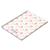 Aquarell-Botanik-Blumenmuster-Planer Notizblock (Linke Seite)