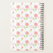 Aquarell-Botanik-Blumenmuster-Planer Planer (Rückseite)