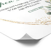Aquarell Botanisch Open Bar Schild Salbei Grün (Ecke)