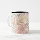 Aquarell Botanische Blätter Tasse (Vorderseite Links)