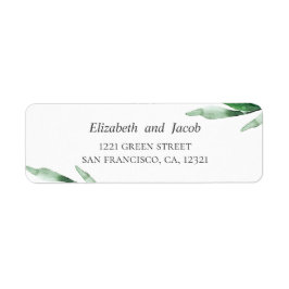 Aquarell Botanische Hochzeitsadresse