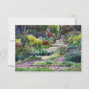 Aquarell botanischer Garten individuell anpassbar Karte