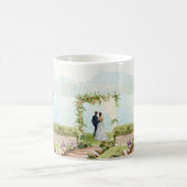 Aquarell Botanischer Hochzeitsbecher Gastgeschenk Kaffeetasse (Mittel)
